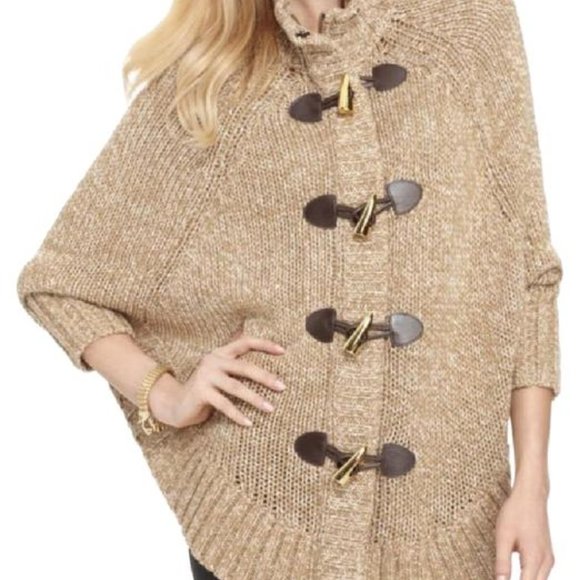 MICHAEL Michael Kors Sweaters - Michael Michael Kors Toggle Knit Poncho Cardigan